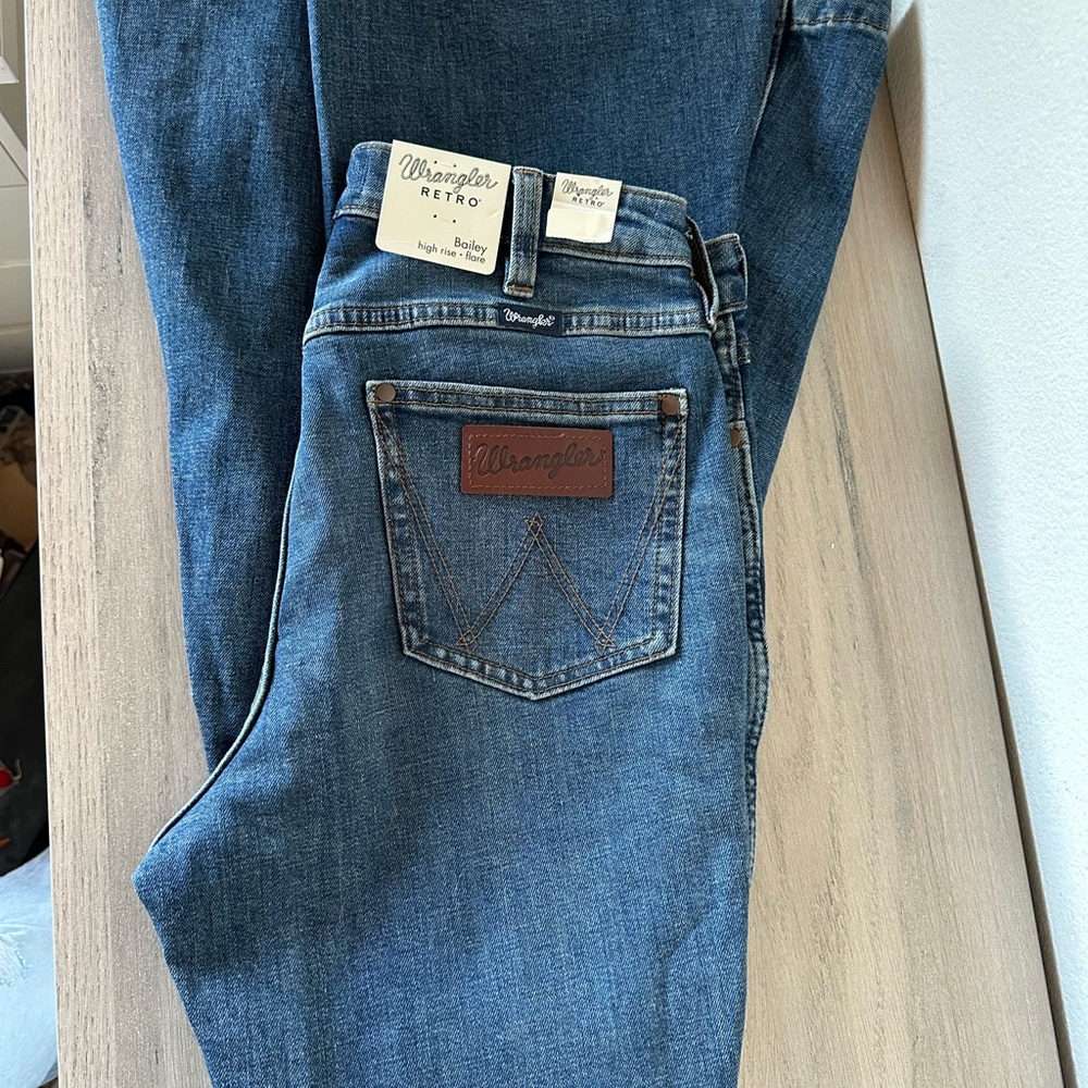 Wrangler Blue Flare & Wide Leg Jeans